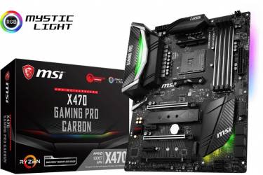 Материнская плата MSI X470 GAMING PRO CARBON Soc-AM4 AMD X470 4xDDR4 ATX AC`97 8ch(7.1) GbLAN RAID