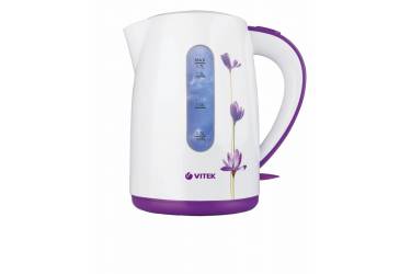 Чайник электрический Vitek VT-7011 W 1.7л. 2200Вт белый (корпус: пластик)