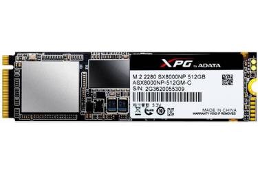 Накопитель SSD A-Data PCI-E x4 512Gb ASX8000NP-512GM-C SX8000 M.2 2280