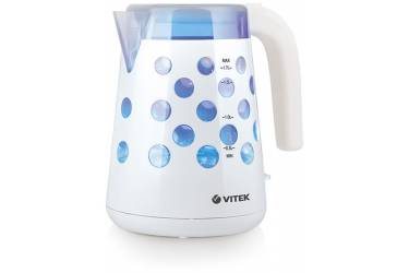 Чайник электрический Vitek VT-7048-01 1.7л. 2200Вт белый (корпус: пластик)