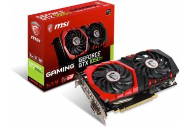 Видеокарта MSI PCI-E GTX 1050 TI GAMING 4G nVidia GeForce GTX 1050TI 4096Mb 128bit GDDR5 1290/7008 DVIx1/HDMIx1/DPx1/HDCP Ret