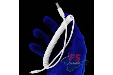 Кабель USB Ubik micro UM06 Spiral 2A (1,5m) white