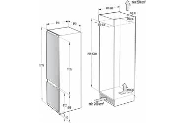 Холодильник Gorenje RKI 5181 KW белый (двухкамерный)