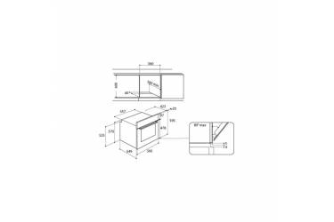 Встраиваемый комплект Indesit VRA 641 DBS + IFW 65Y0 IX серебристый/черный