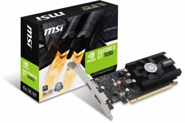 Видеокарта MSI PCI-E GT 1030 2G LP OC NVIDIA GeForce GT 1030 2048Mb 64 GDDR5 1265/6008/HDMIx1/DPx1/HDCP Ret low profile