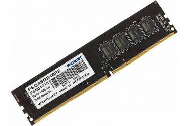 Память DDR4 8Gb 2400MHz Patriot PSD48G24002 RTL PC4-19200 CL16 DIMM 288-pin 1.2В