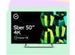 Телевизор 50" SBER SDX-50U4125 Smart TV (Sber OS), 4K Ultra HD, 60 Гц, HDMI х3, USB х2, чёрный