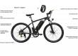 Электровелосипед ADO Electric Bicycle A26 (черный) 500 Вт