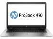 Ноутбук HP ProBook 470 G4 Core i3 7100U/4Gb/500Gb/DVD-RW/Intel HD Graphics 620/17.3"/SVA/FHD (1920x1080)/Windows 10 Professional 64/silver/WiFi/BT/Cam