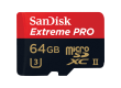 MicroSDXC флэш-накопитель 64GB Class 10 SanDisk UHS-I U3 Extreme Pro (100/275 Mb/s)  + adapter